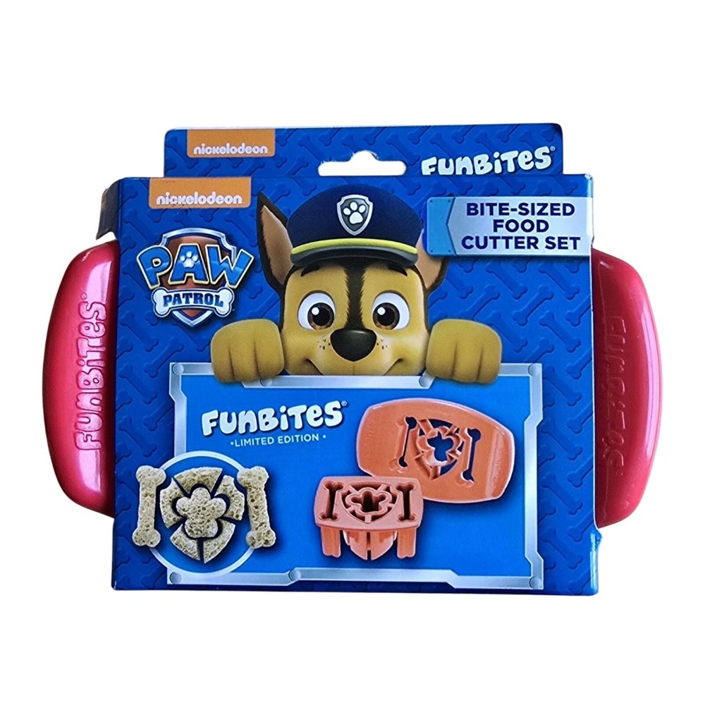 **3/$15** Funbites Paw Patrol Crust Remover Sandwich Bite-Sized Food Cutter Set